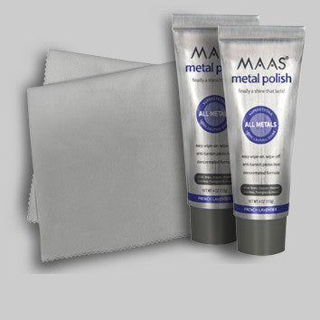 Maas Metal Polish 113 grams, 4 ounce tube, Two tube special